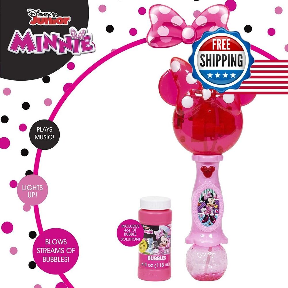 Little Kids Disney Minnie Mouse Light and Sound Musical Bubble Wand - Multi